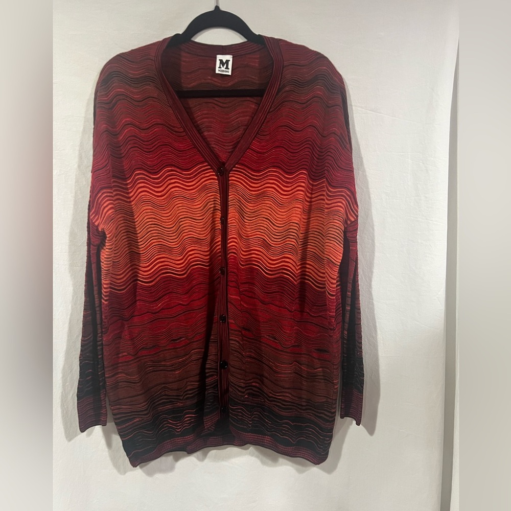 Missoni Multicolor Wave Pattern Cardigan - Picture 7 of 8